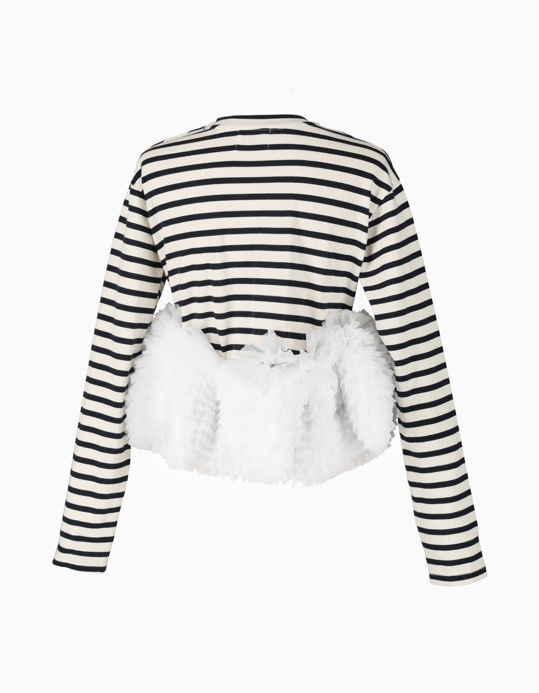 BIBIY. MADE | FRANCINE TULLE TOP NAVY｜Bibiy.