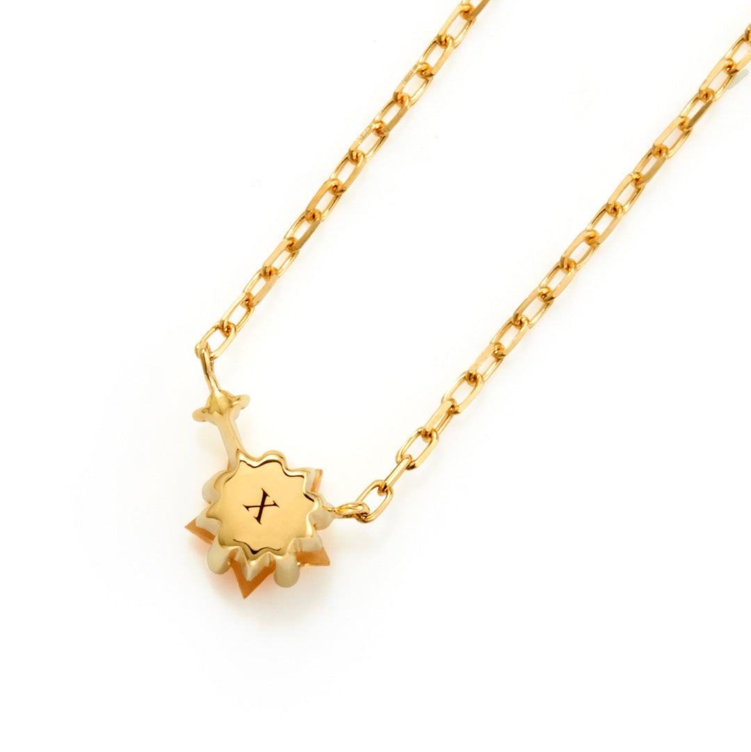 シトリン K18/K10ネックレス・アルガ