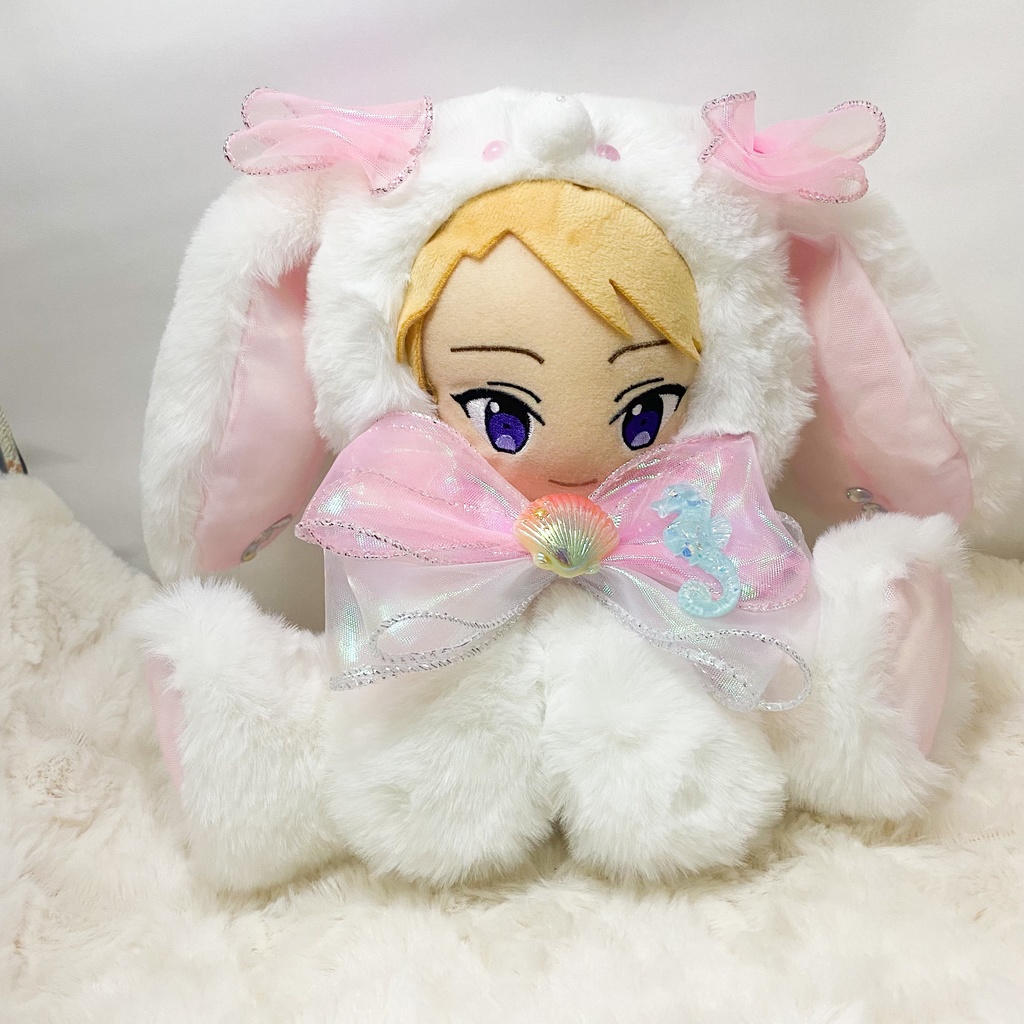 くー様 ぬい服 ふわふわねこみみ着ぐるみおすわりいつぬいちびぐるみに