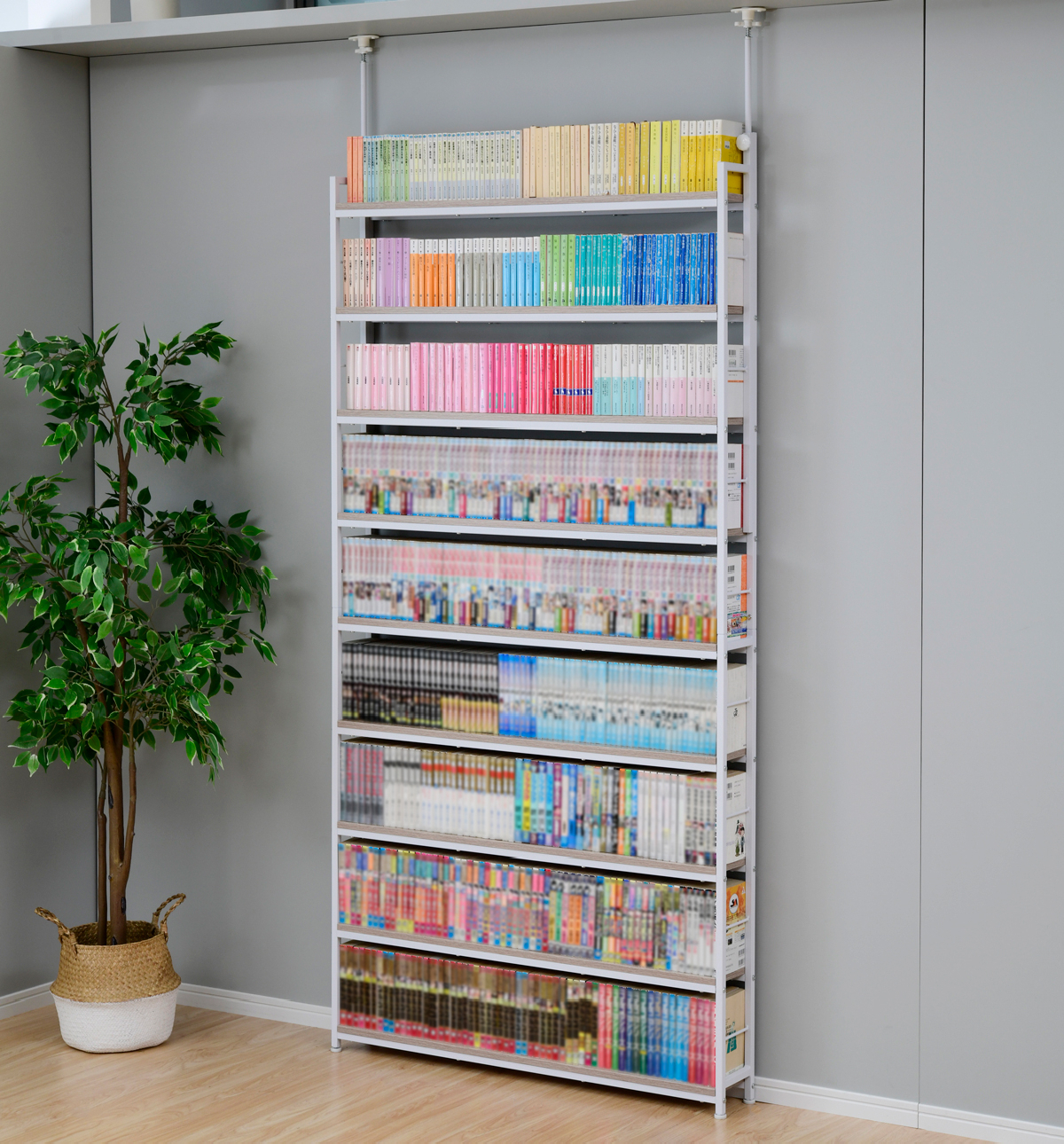 商品情報_大容量突っ張り本棚 | 山善の商品情報サイト | YAMAZEN BOOK