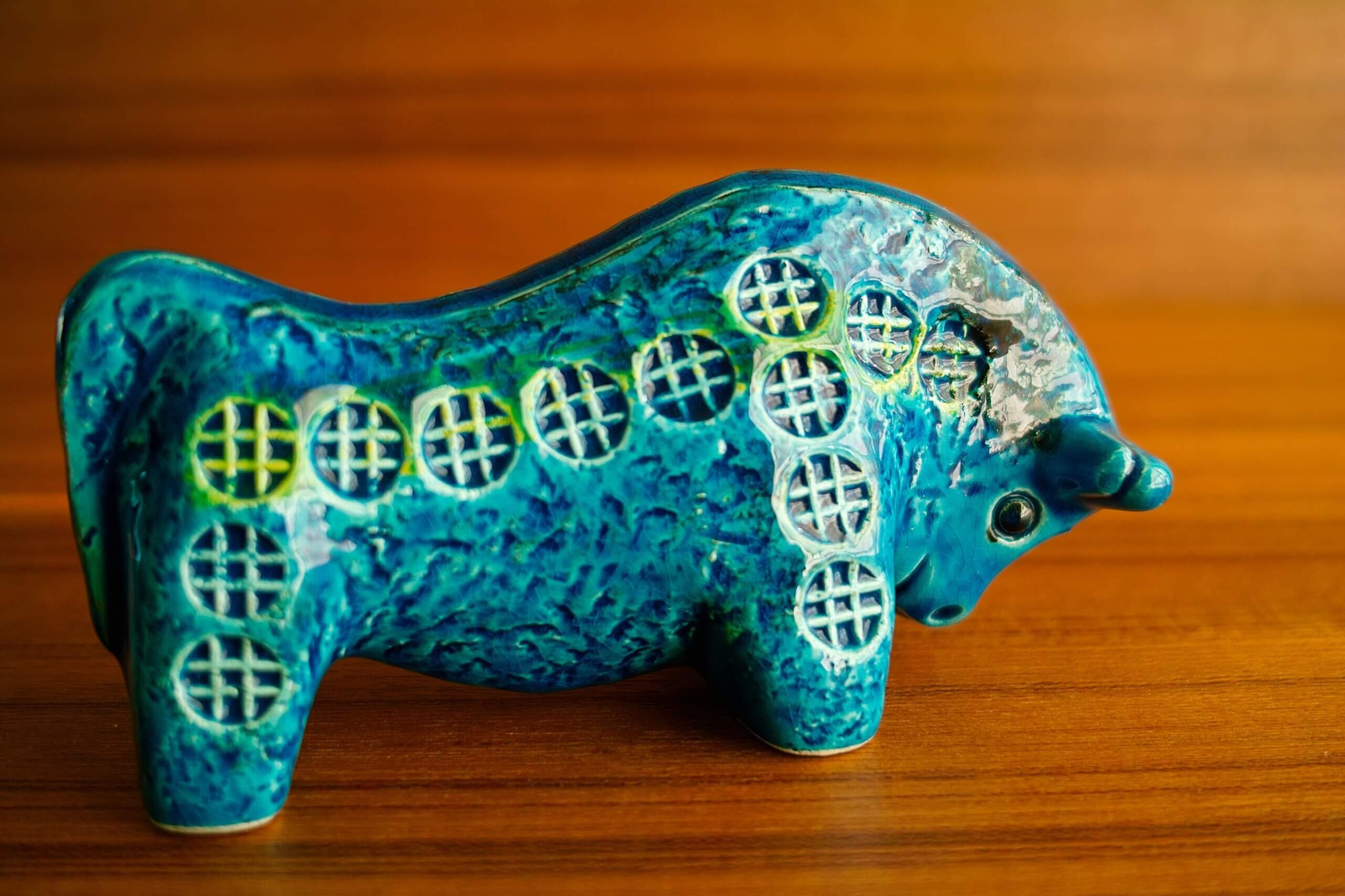 No.7333「FLAVIA〈リミニブルー〉オブジェ：Aldo Londi / イタリア