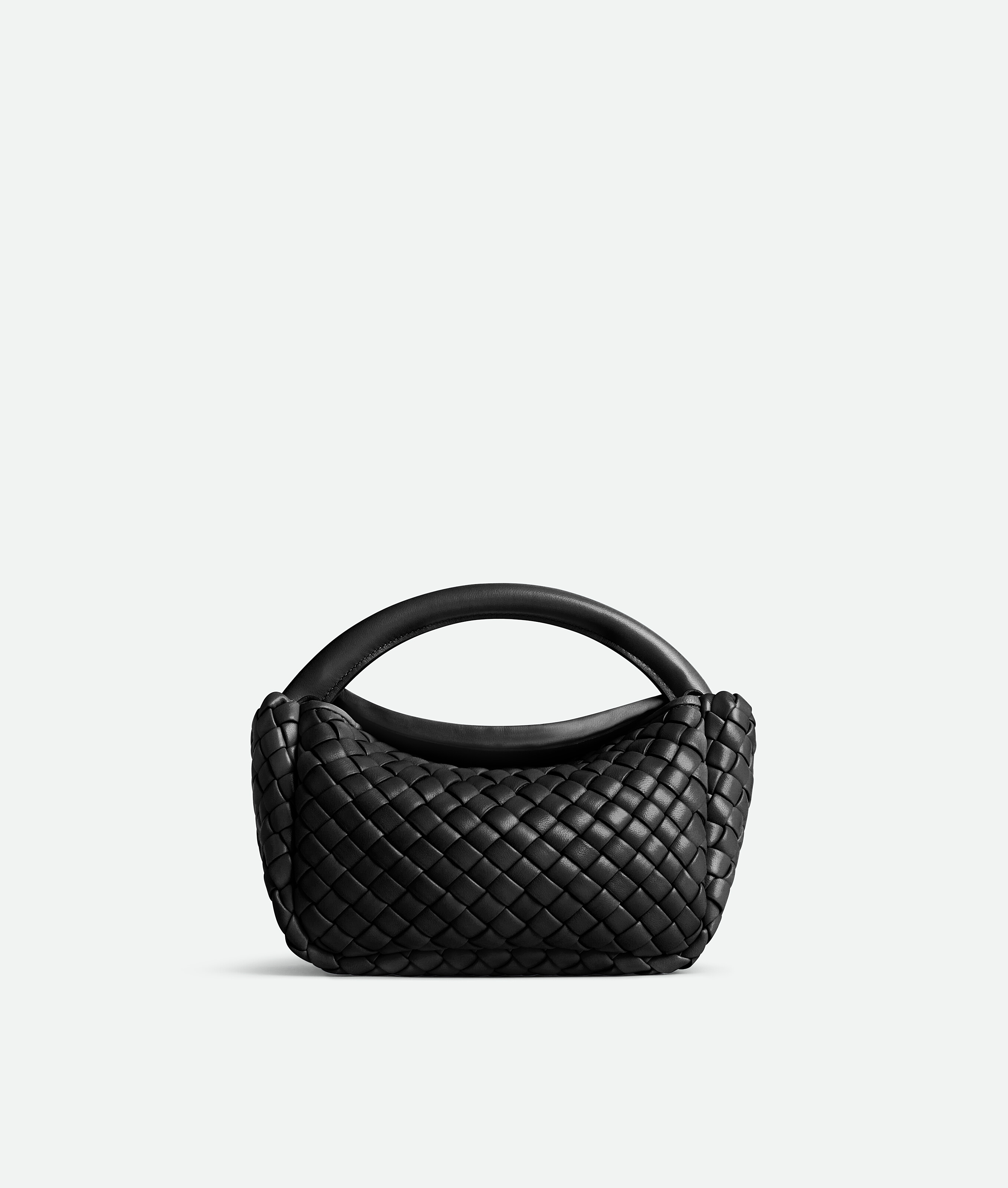 Women's Small Cobble Top Handle in Black | Bottega Veneta CA