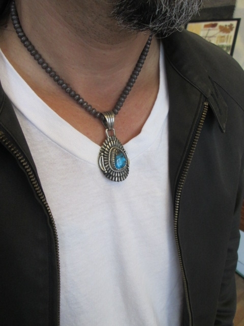 Harry H Begay ハリービゲイ インゴットシルバーターコイズペンダント