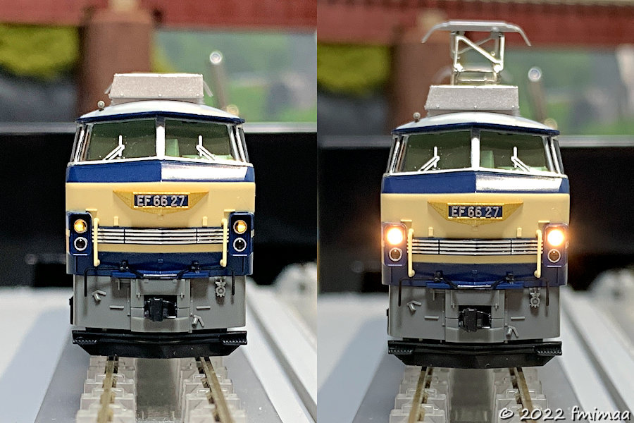 ニーナのライトを明るくする!! … TOMIX EF66-0形電気機関車（27号機