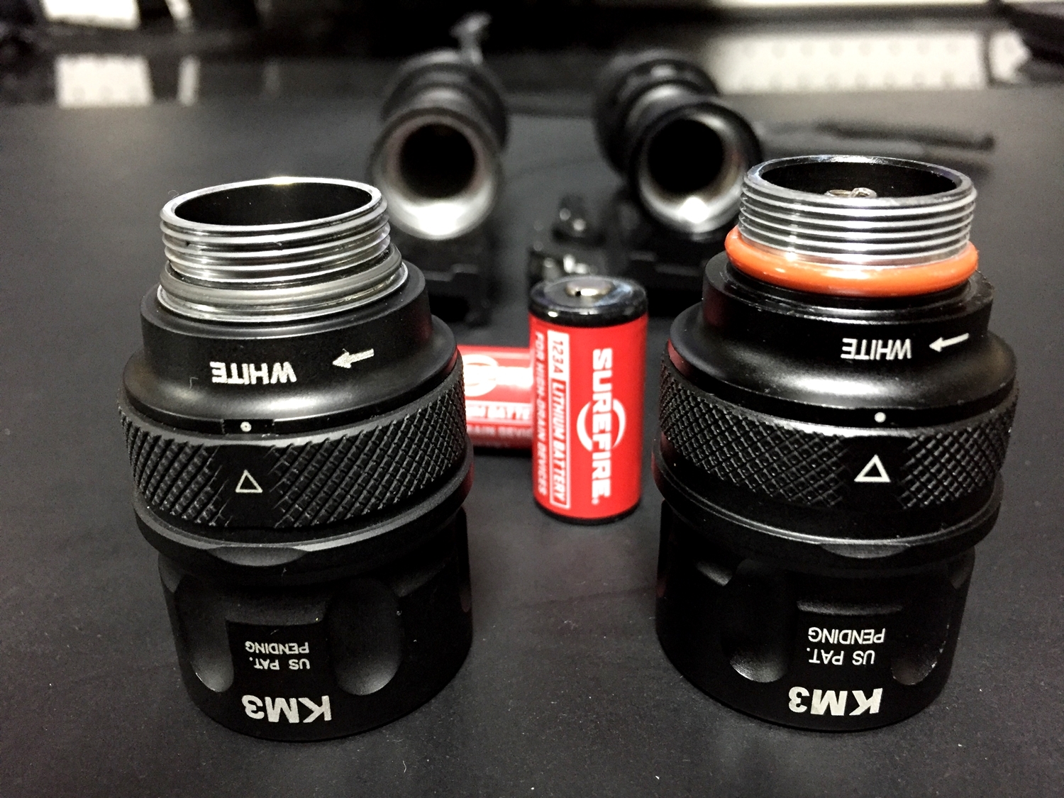 SUREFIRE M952V IR LED 実物 & SUREFIRE TYPE M952V 点滅 LED レプリカ