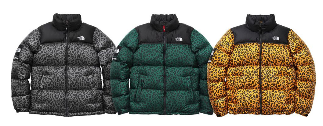 The North Face x Supreme 豹柄ヌプシダウンジャケット ローリング