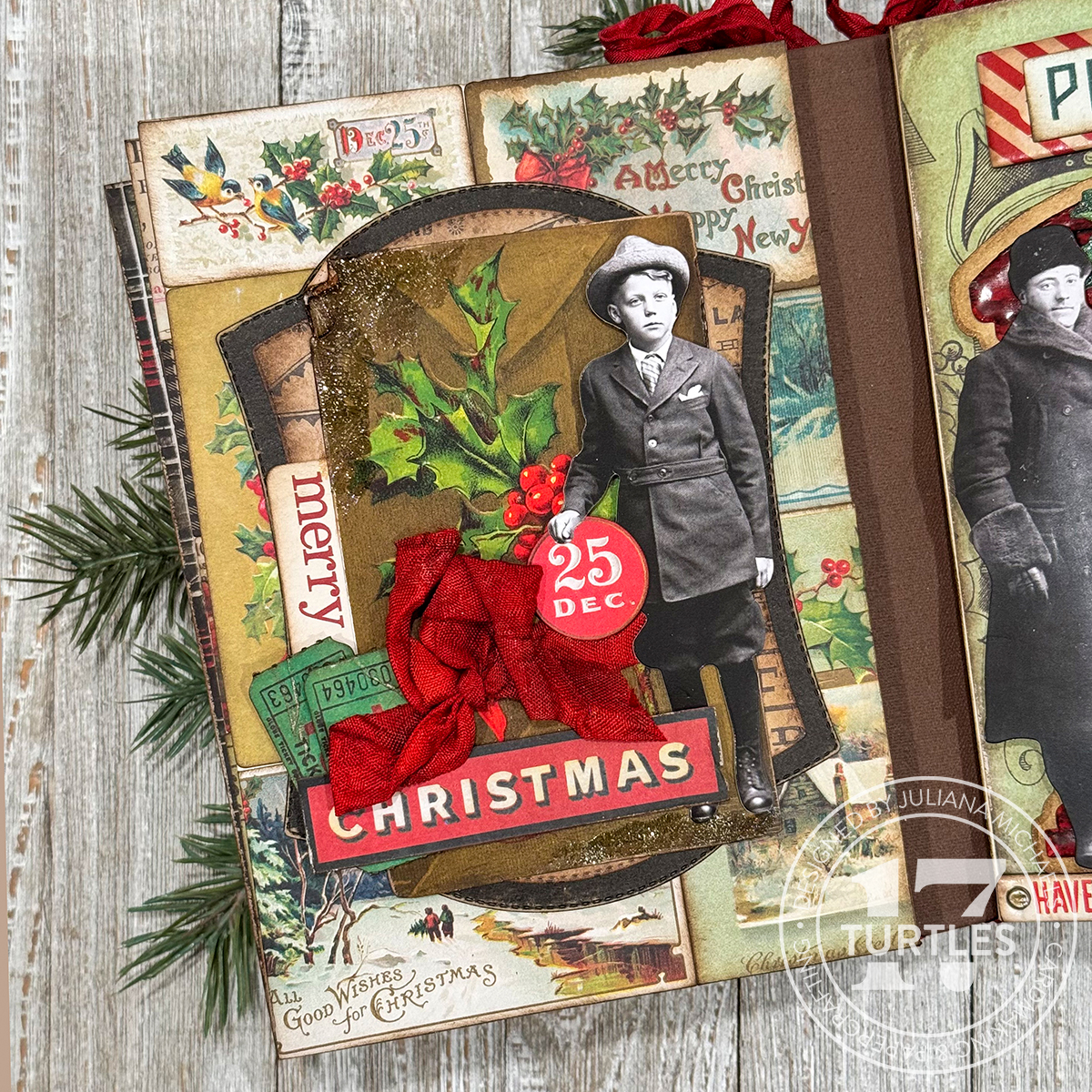 a)クリスマスおすそ分けファイル ジャンクジャーナル コラージュ素材