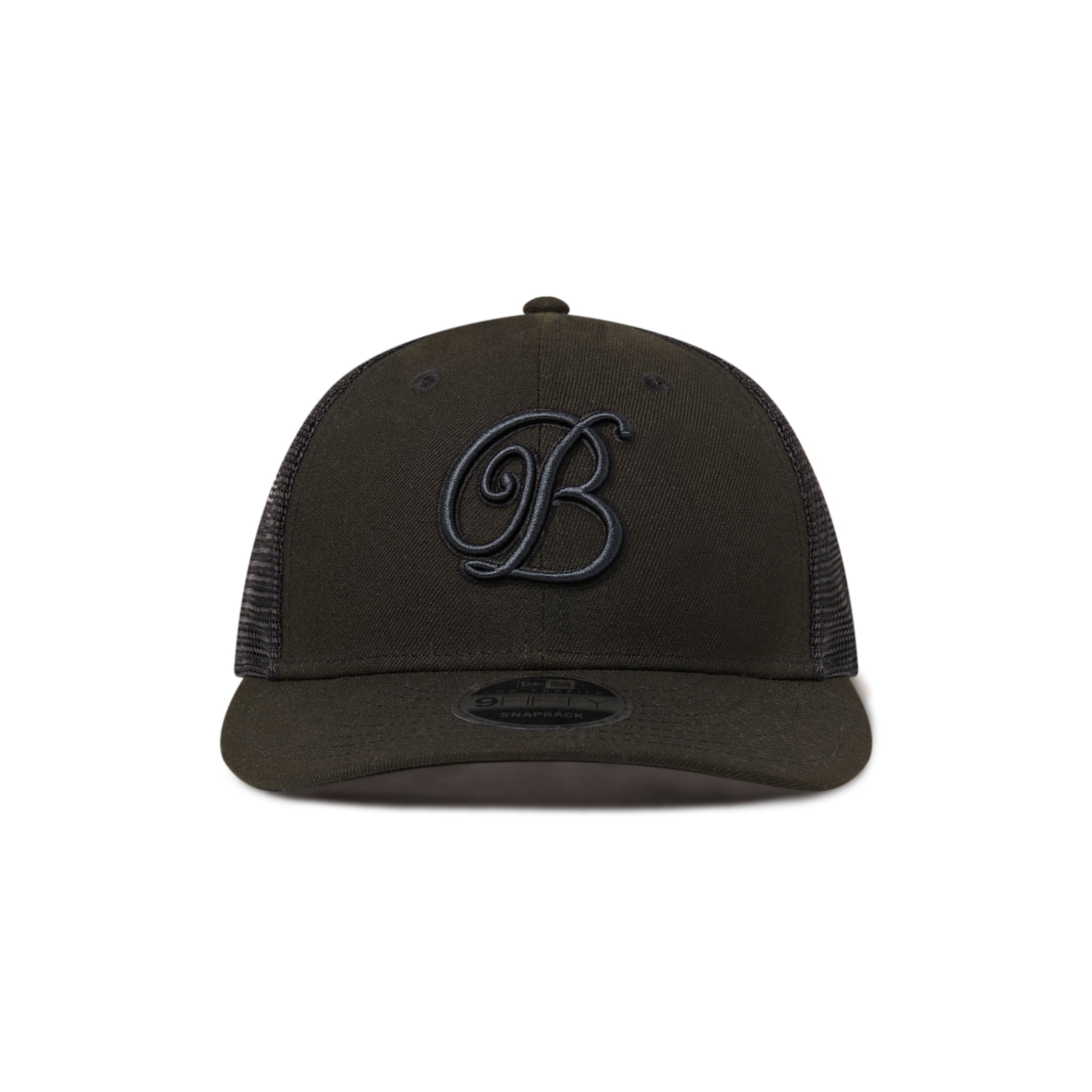 B EMBLEM NEW ERA MESH CAP BLACK – BlackEyePatch