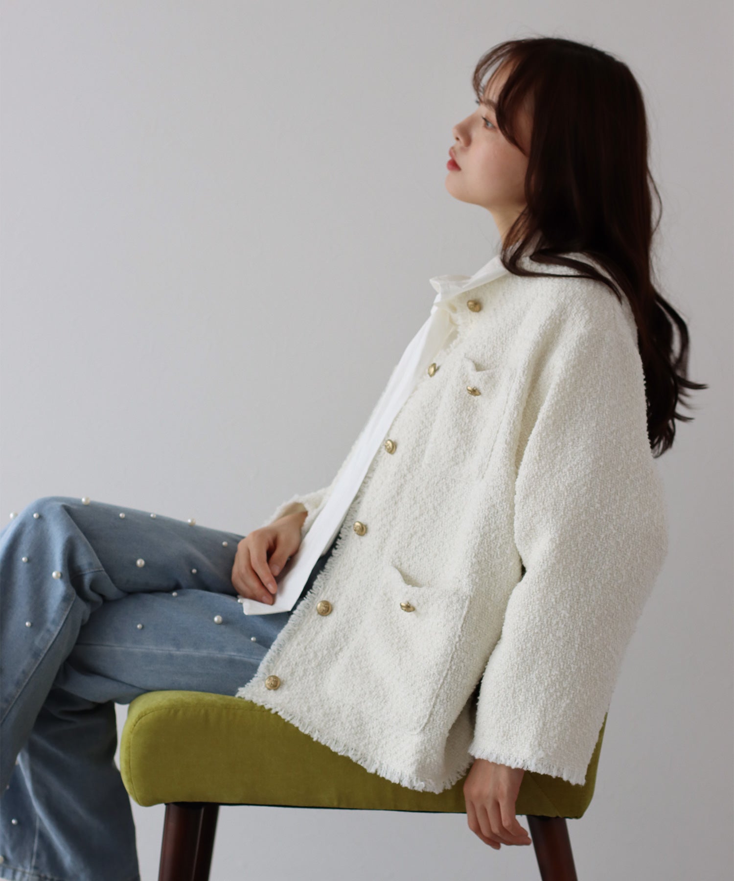 ウールツイードジャケットコート – BLUE ONLINE