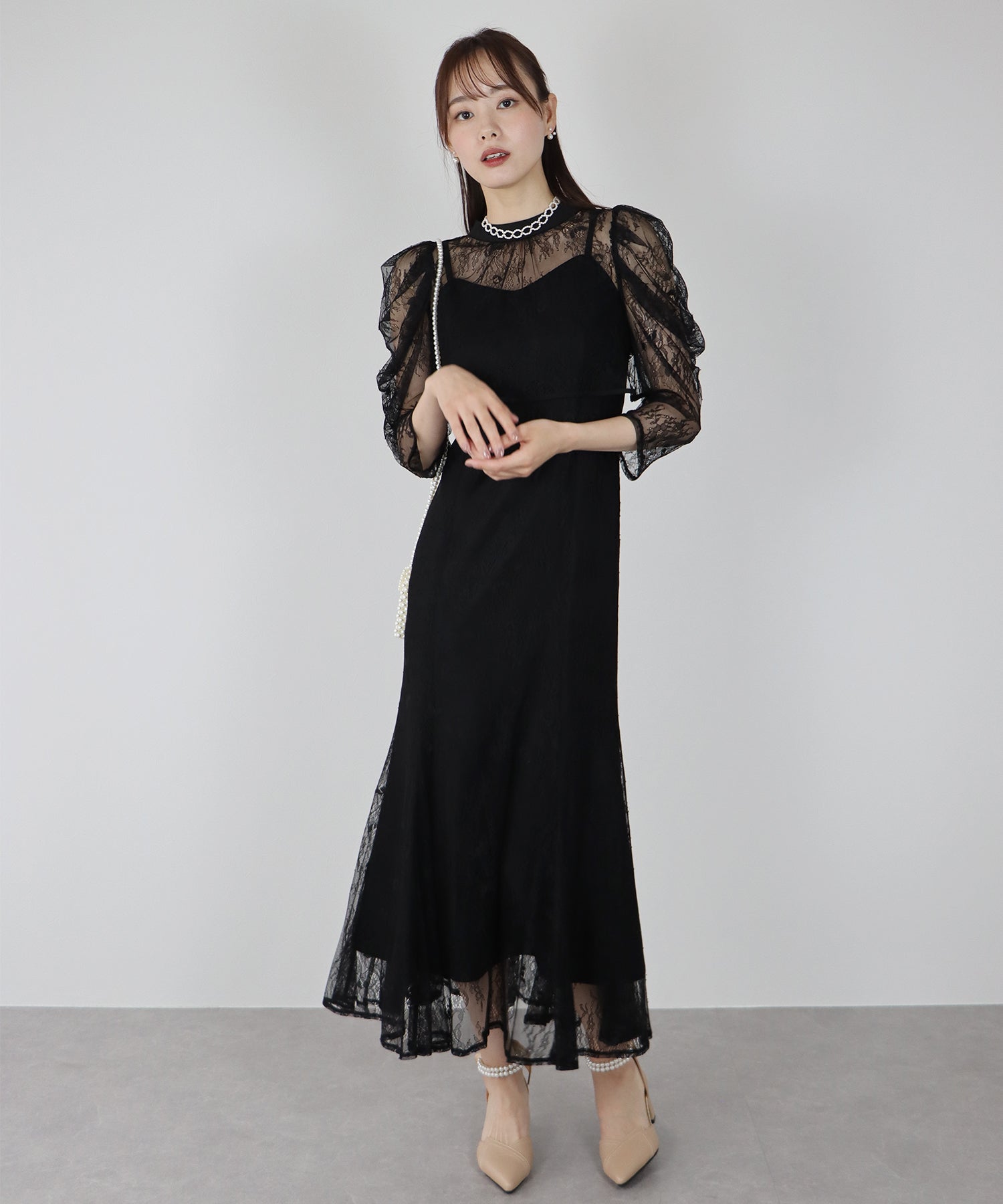 SALE】ボレロレイヤードレースパーティードレス – BLUE ONLINE