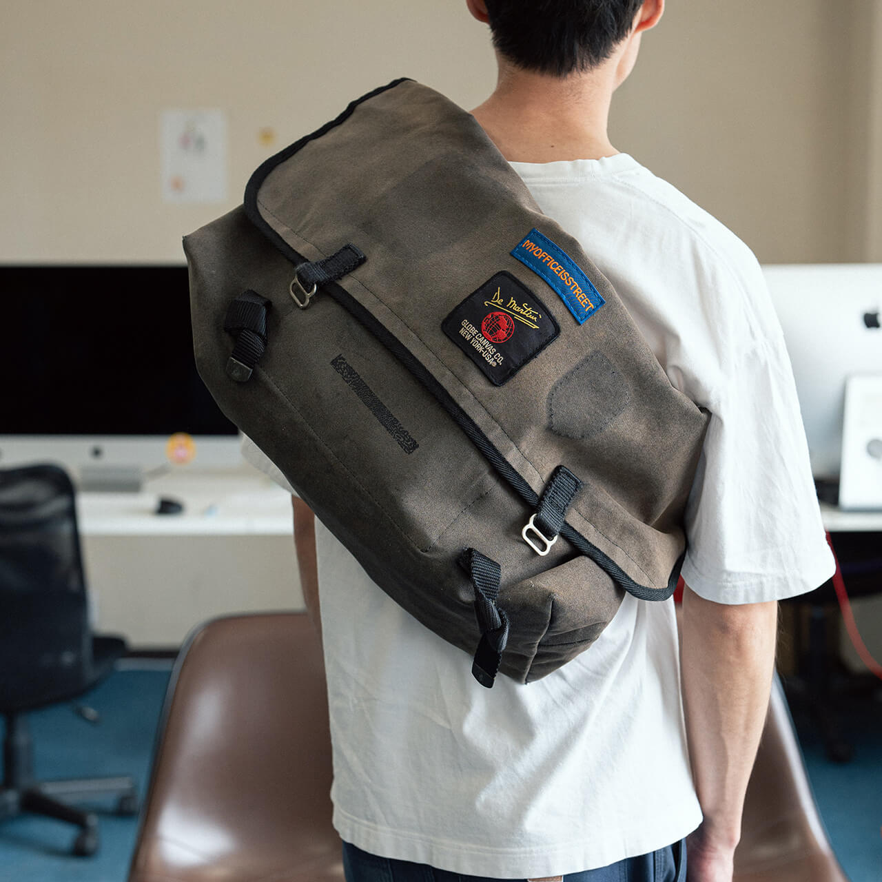 DE MARTINI* 3601 messenger bag (canvas black) - BLUE LUG ONLINE STORE