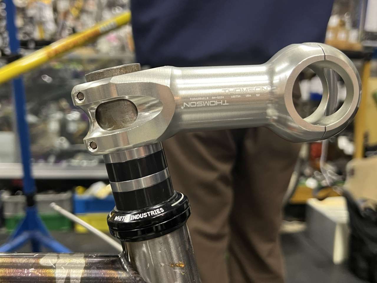 THOMSON* elite x4 stem (10°/silver) - BLUE LUG ONLINE STORE