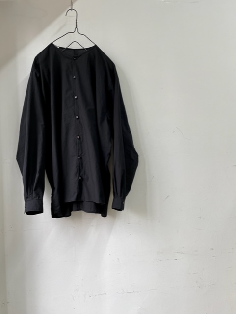kaval / No-collar plain shirt , wide(カヴァルのノーカラーワイド