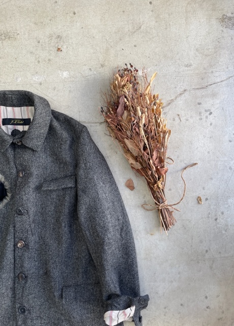 ARCHIVIO J.M. Ribot/Grey Tweed Coat(アルキビオのグレーツイード