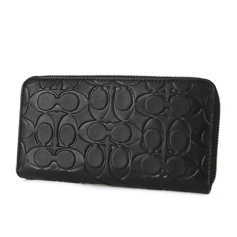 Brandol / COACH コーチ ラウンドファスナー長財布 型押し