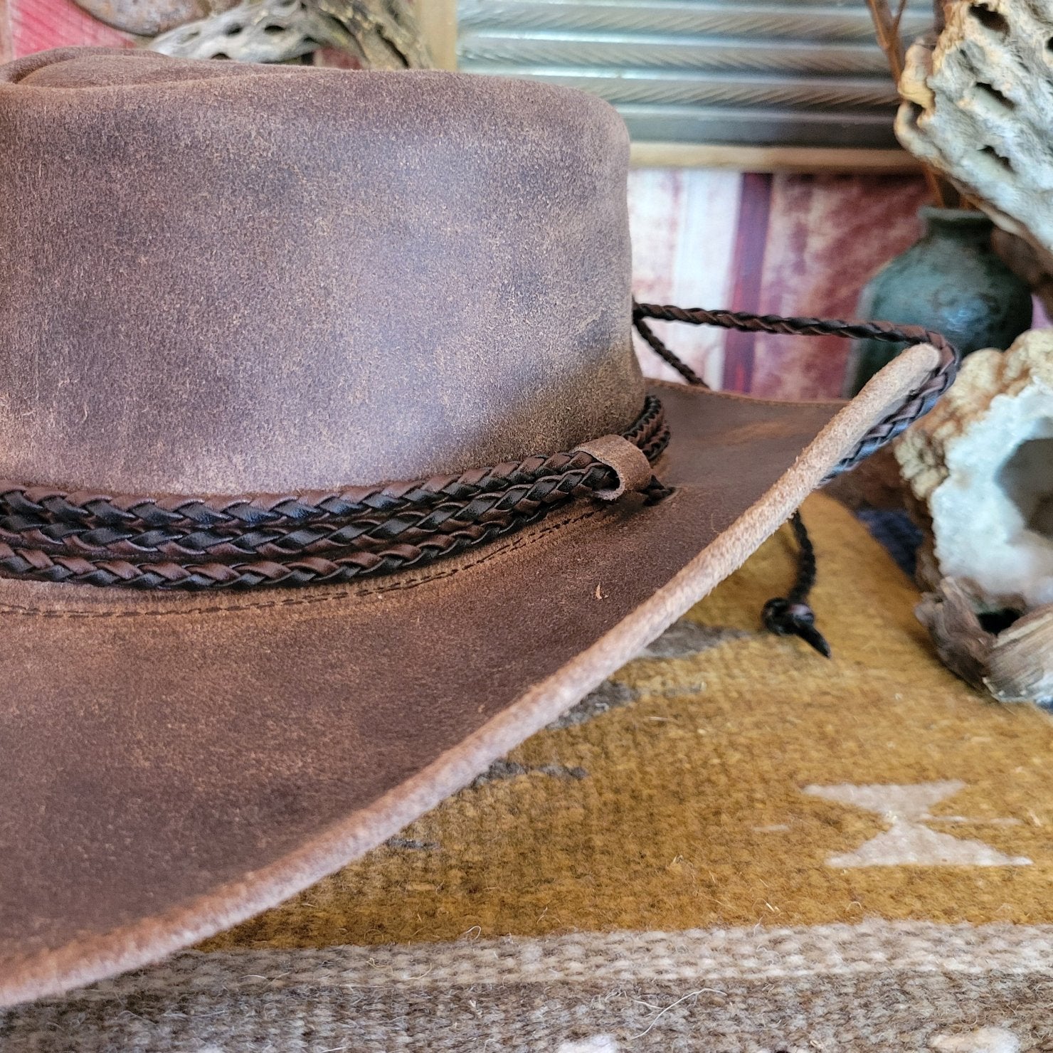 Shapeable Leather Hat “Dawson” by Outback 13014 – The Branding