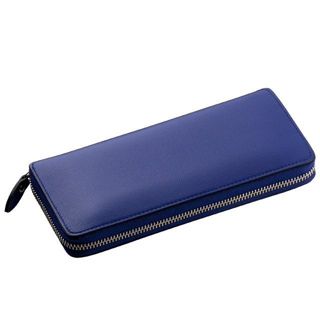 ブレンタボックスカーフ ラウンドジッパー長札財布 No.114