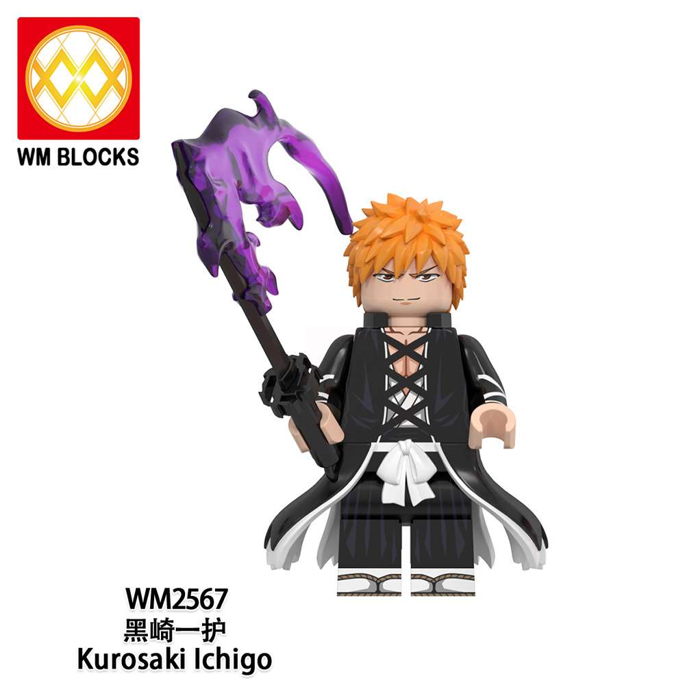 Anime Bleach Ichigo Kurosaki WM2567 Minifigures - Brixtoy