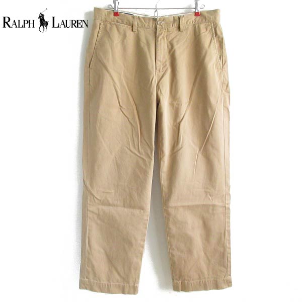90s Polo ポロ ラルフローレン チノパン ベージュ系 33/30 PRESTON