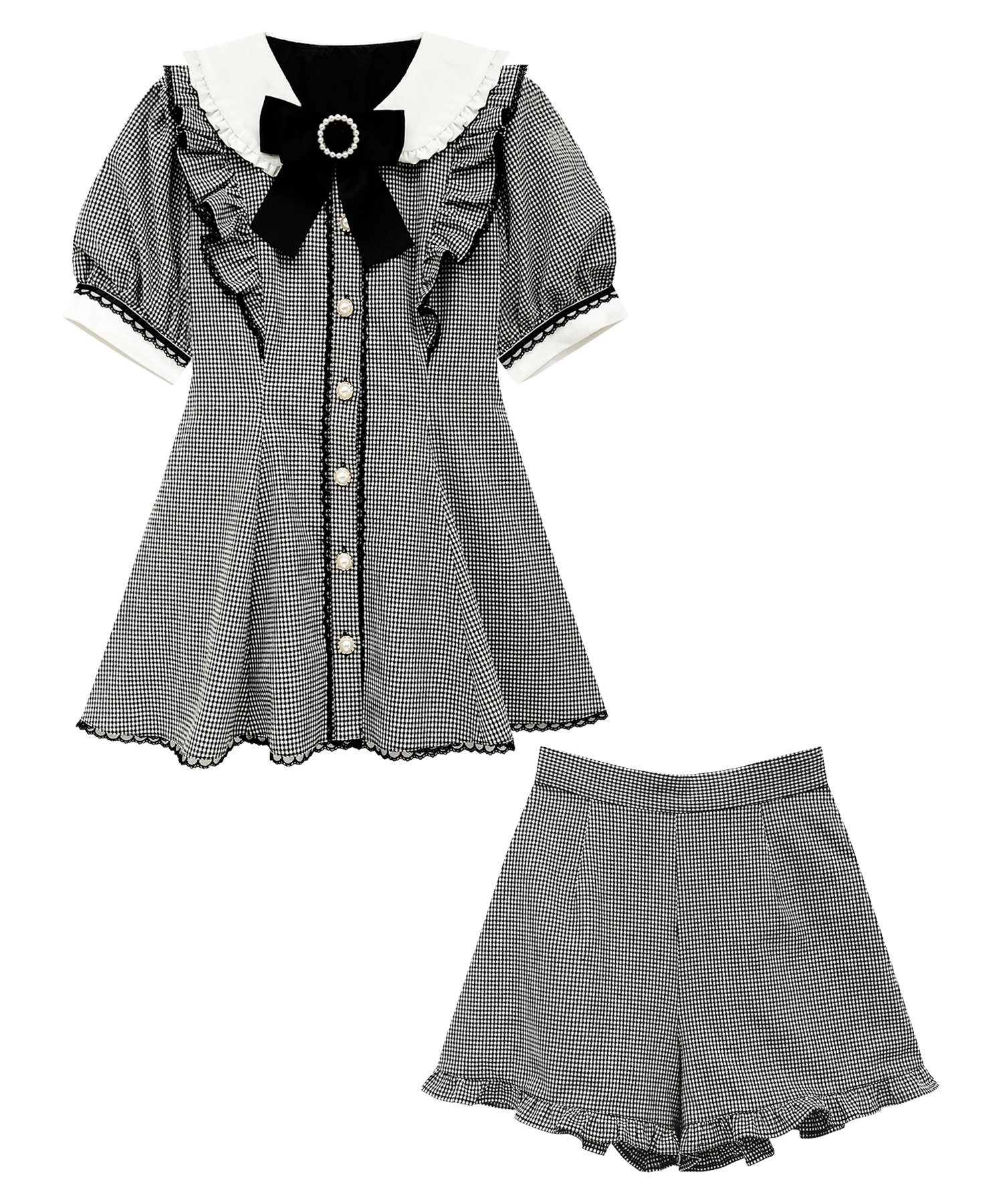 ギンガムチェックセットアップ – BUNNY APARTMENT