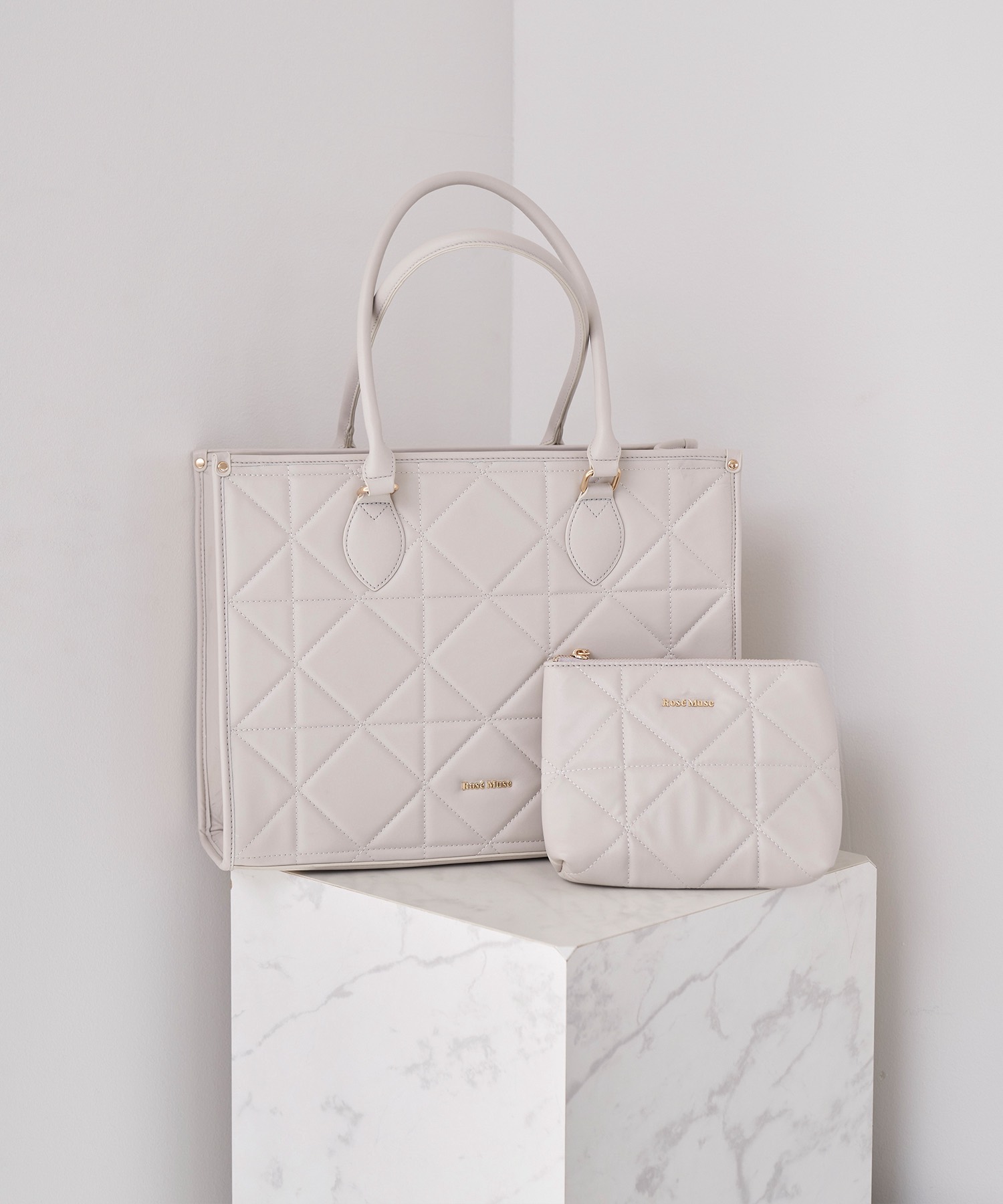 quilting big tote【gray】 – BUNNY APARTMENT