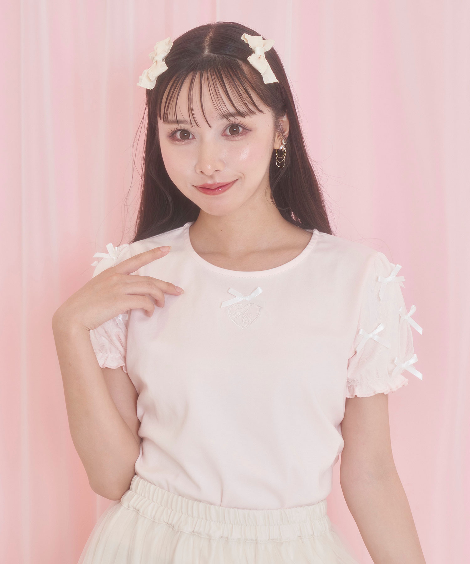 チュール袖リボンTシャツ – BUNNY APARTMENT