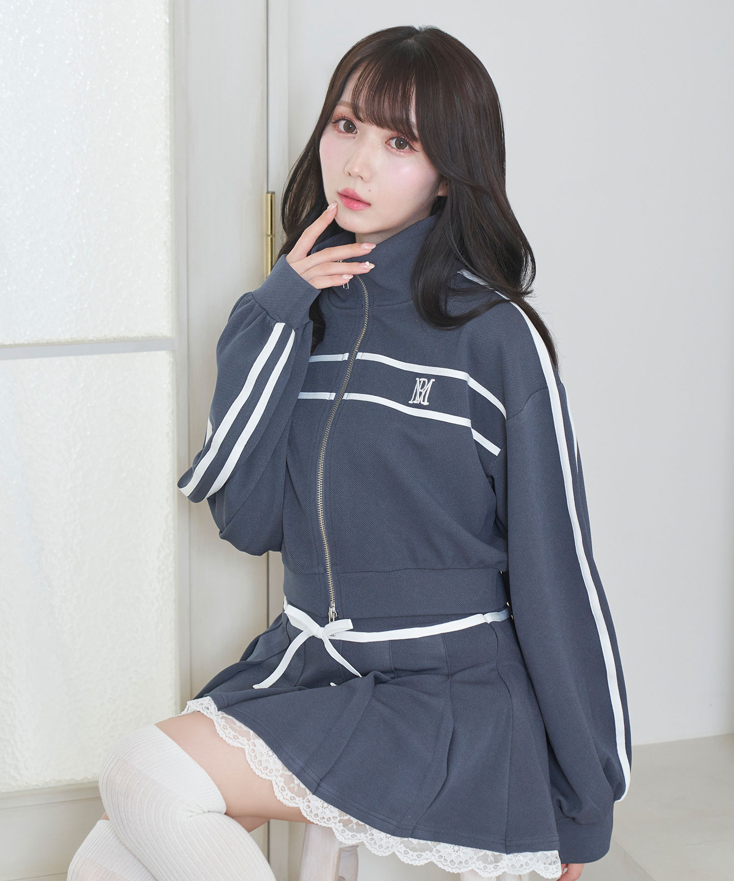 line jersey skirt set – BUNNY APARTMENT