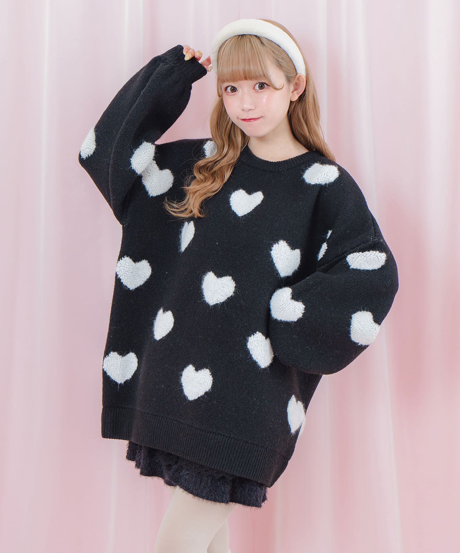 ハートジャガードビッグニット – BUNNY APARTMENT