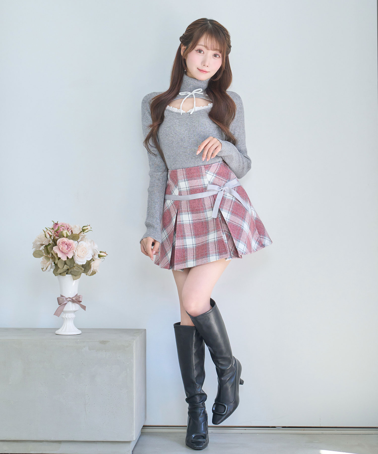 Tweed like ribbon skirt – BUNNY APARTMENT