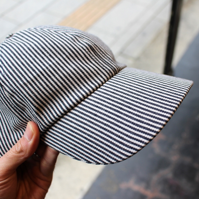Fold Brim Cap ヒッコリーストライプ - C.COUNTLY【シーカウントリー】