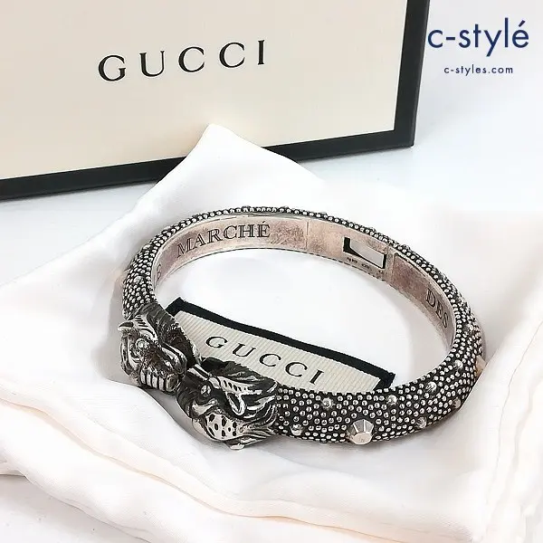 GUCCI グッチ タイガーヘッドバングル イタリア製 アクセサリー