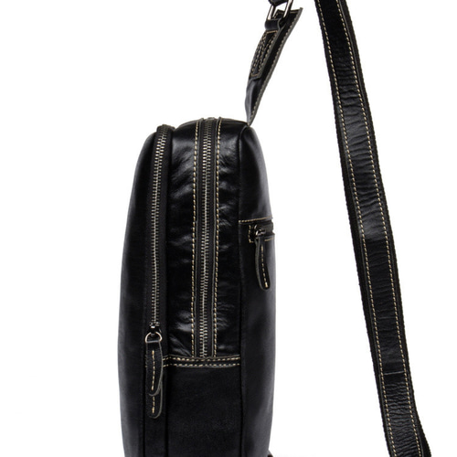 男性用植物タンニン鞣しボディバッグ 男性用本革ウエストポーチ ボディ