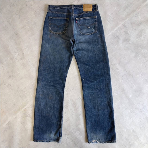 W34表記 リペアカスタム usa製 リーバイス 501 パッチワークリメイク