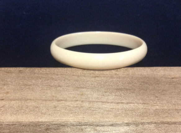 ☆本象牙バングル ブレスレット 無地☆ バングル・リストバンド 石橋