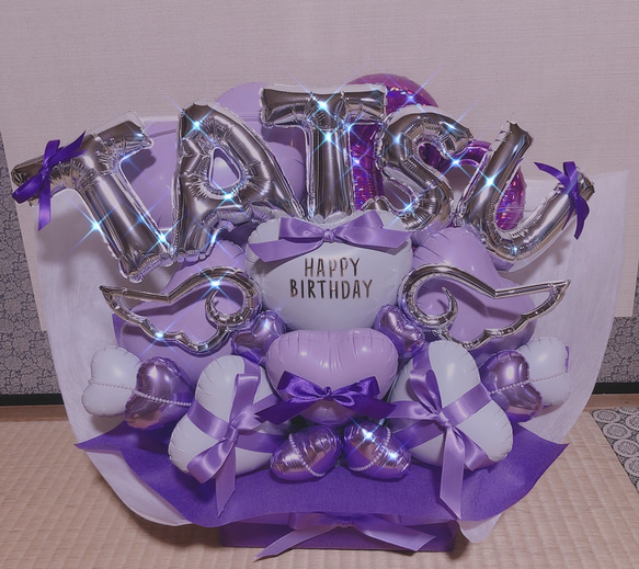 バルーンギフト バルーンアレンジ バルーンブーケ 生誕祭 誕生日 推し