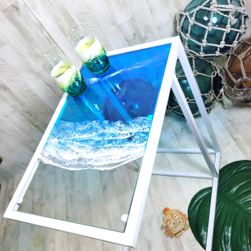 受注制作 テーブル サイドテーブル ガラステーブル おしゃれ