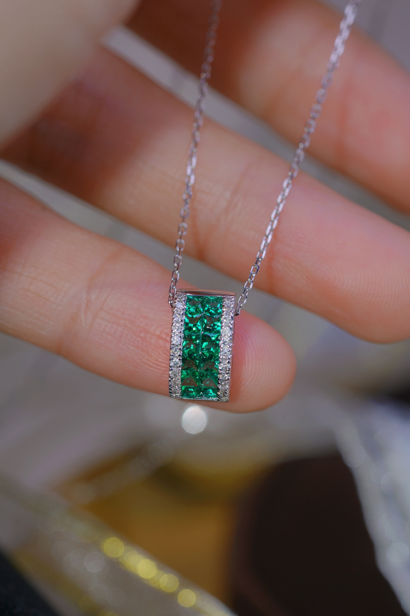 gstv K18WG サファイアチャーム・ペンダントトップ 付属品なし GSTV