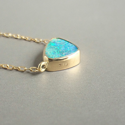 K18 ボルダーオパールネックレス ネックレス・ペンダント ジュエリー