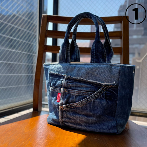 デニムリメイクバッグ 4種 ハンドバッグ Re.m 通販 17858764｜Creema