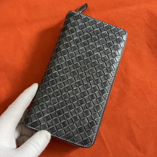 黒 ブラック ハンドメイド 新品 ブライドレザー ヌメ革/本革 編み込み