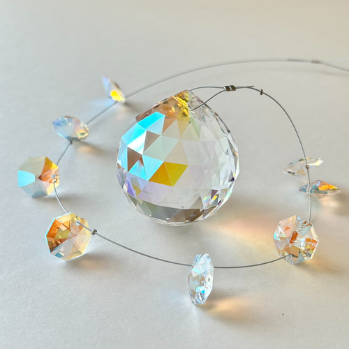 40mm＊オーロラ＊豪華なサンキャッチャー＊長さが選べる