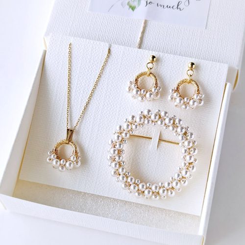 Creema限定 春の超早割2026 希少 ＊豪華3点セット＊ パールのリング