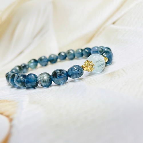 ブラックトルマリン イン アクアマリン×アクアマリン 天然石