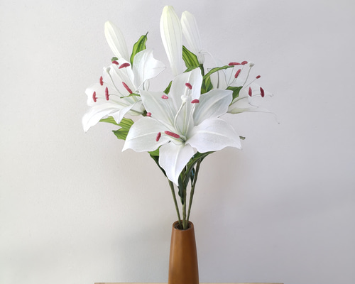 百合♡ユリ♡ディップアート♡アメリカンフラワー アートフラワー hana