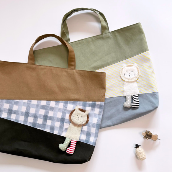 入園入学〗ASHIレッスンバッグ/サイズオーダー/入園入学2026/ライオン