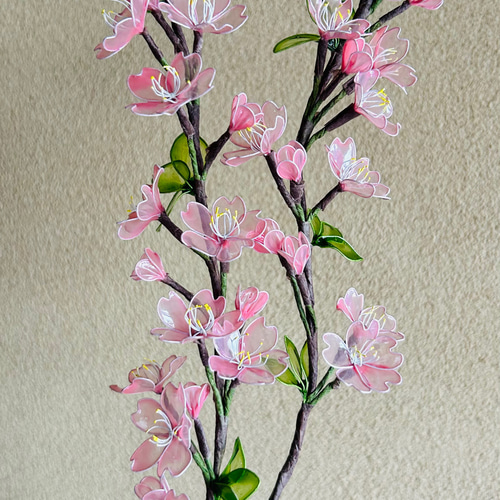 春咲き桜の花 アメリカンフラワー ディップフラワー アートフラワー