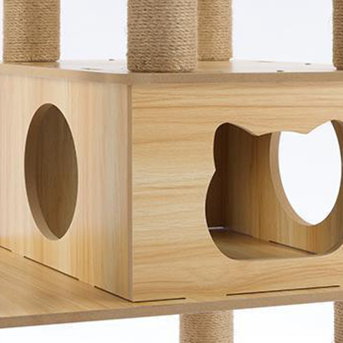 2025新型 キャットタワー 木製 宇宙船カプセル 展望台 多頭飼い 大型猫