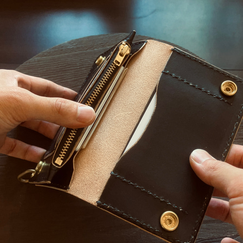 ミドルトラッカーウォレット 2.1 長財布 kawayo 通販 18067083｜Creema