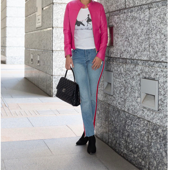 y's ピンクレーベル レザー ライダース 羊革 y's ピンクレーベル