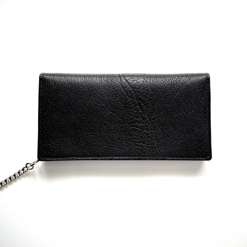 フランスレザー トラッカーウォレット チェーン付き 長財布 ナチュラル